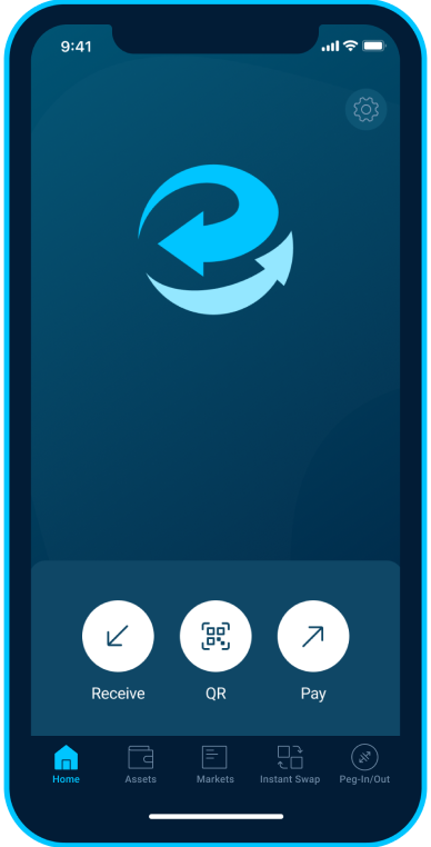 iPhone with SideSwap app
