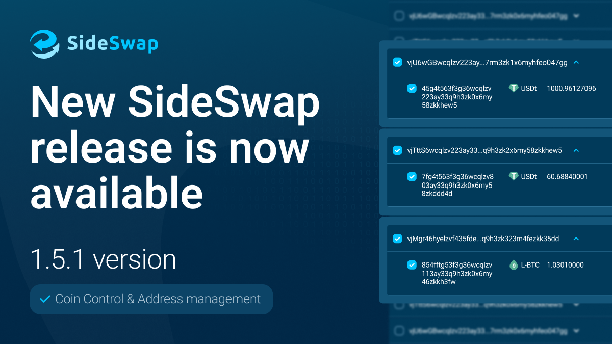 Coin Control and Address History